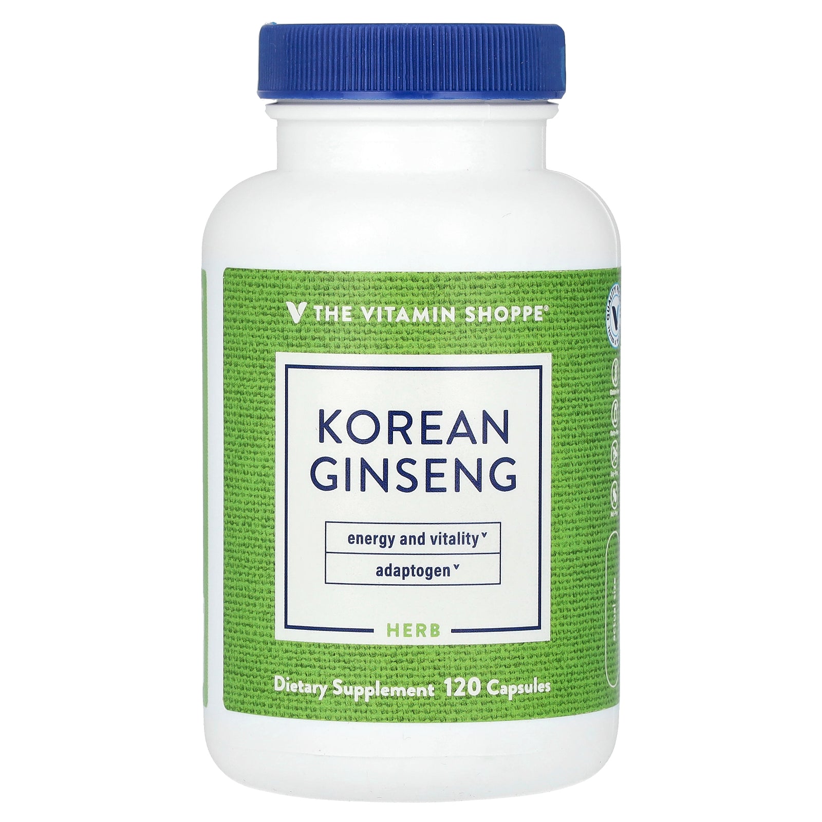 The Vitamin Shoppe, Korean Ginseng, 120 Capsules (648 mg per Capsule)