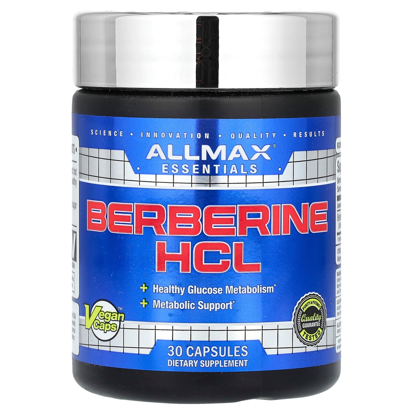 ALLMAX, Essentials, Berberine HCL, 500 mg , 30 Vegan Capsules