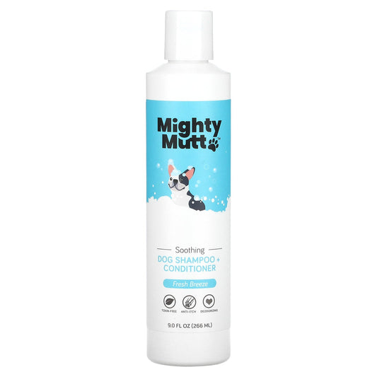 Mighty Mutt, Shampoo + Conditioner, For Dogs, Fresh Breeze, 9 fl oz (266 ml)