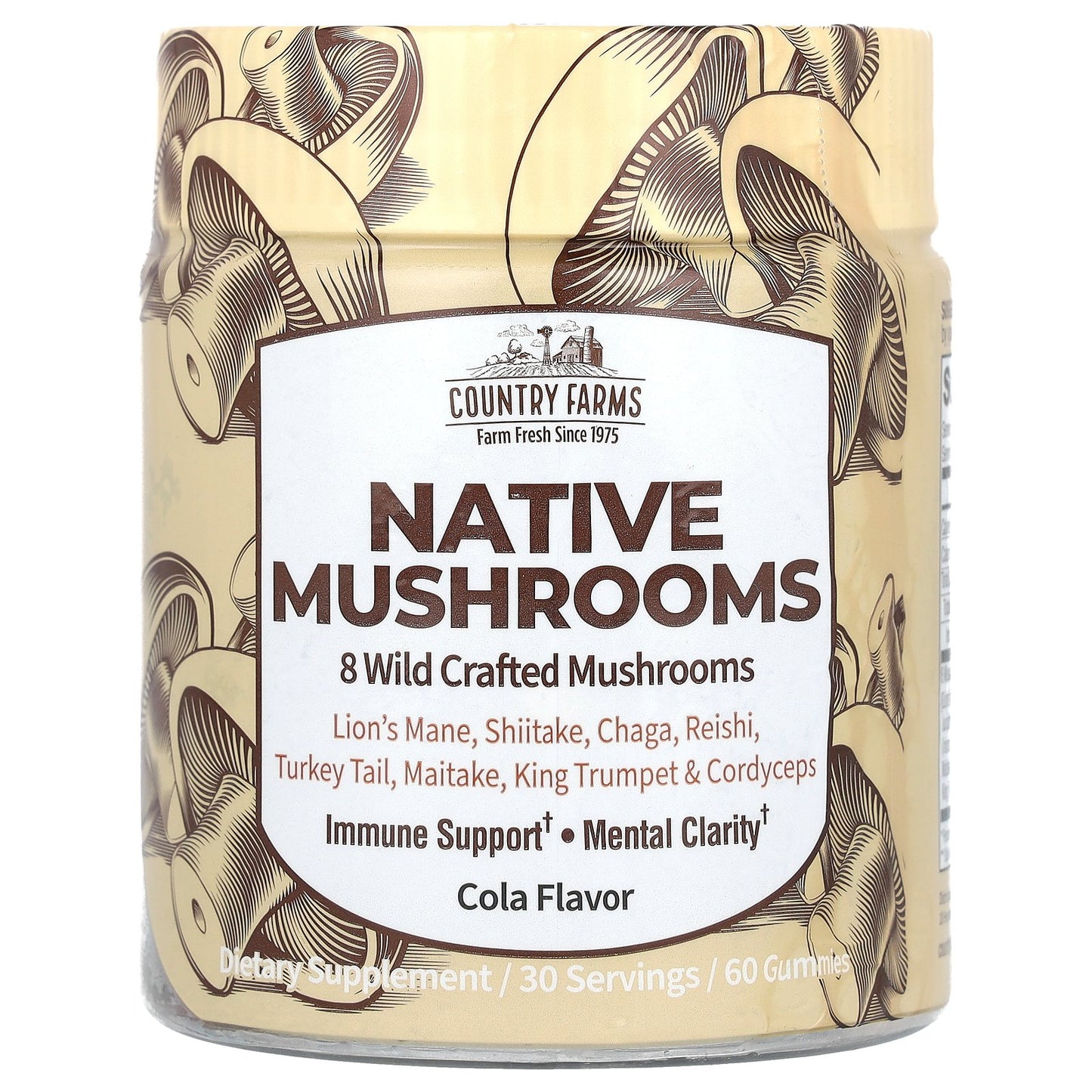 Country Farms, Native Mushrooms, Cola, 60 Gummies