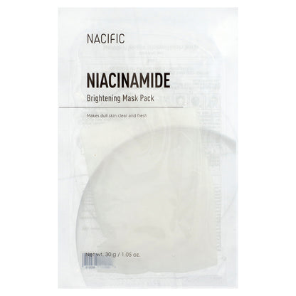 Nacific, Brightening Beauty Mask Pack, Niacinamide, 1 Sheet, 1.05 oz (30 g)