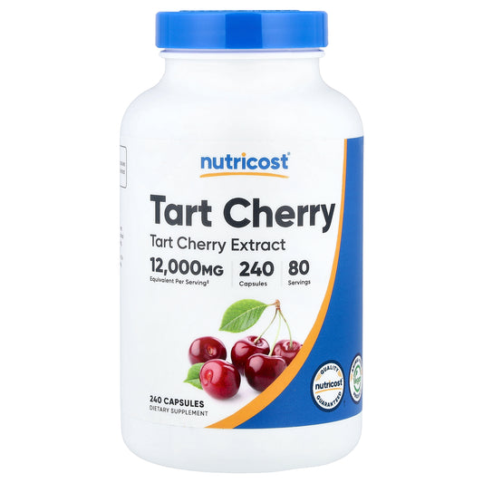 Nutricost, Tart Cherry, 240 Capsules (400 mg per Capsule)
