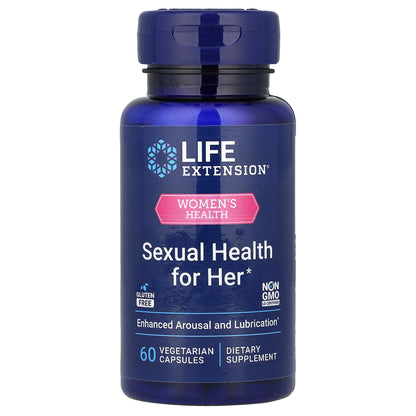 Life Extension, Women's Health, Sexual Health for Her, 60 Vegetarian Capsules