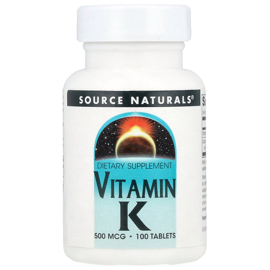Source Naturals, Vitamin K, 100 Tablets