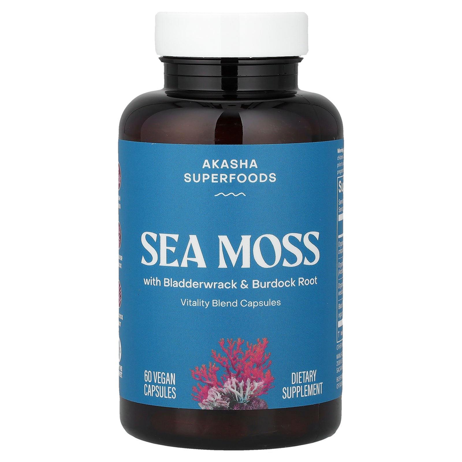 Akasha Superfoods, Sea Moss, 60 Vegan Capsules