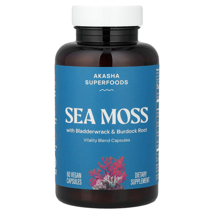 Akasha Superfoods, Sea Moss, 60 Vegan Capsules