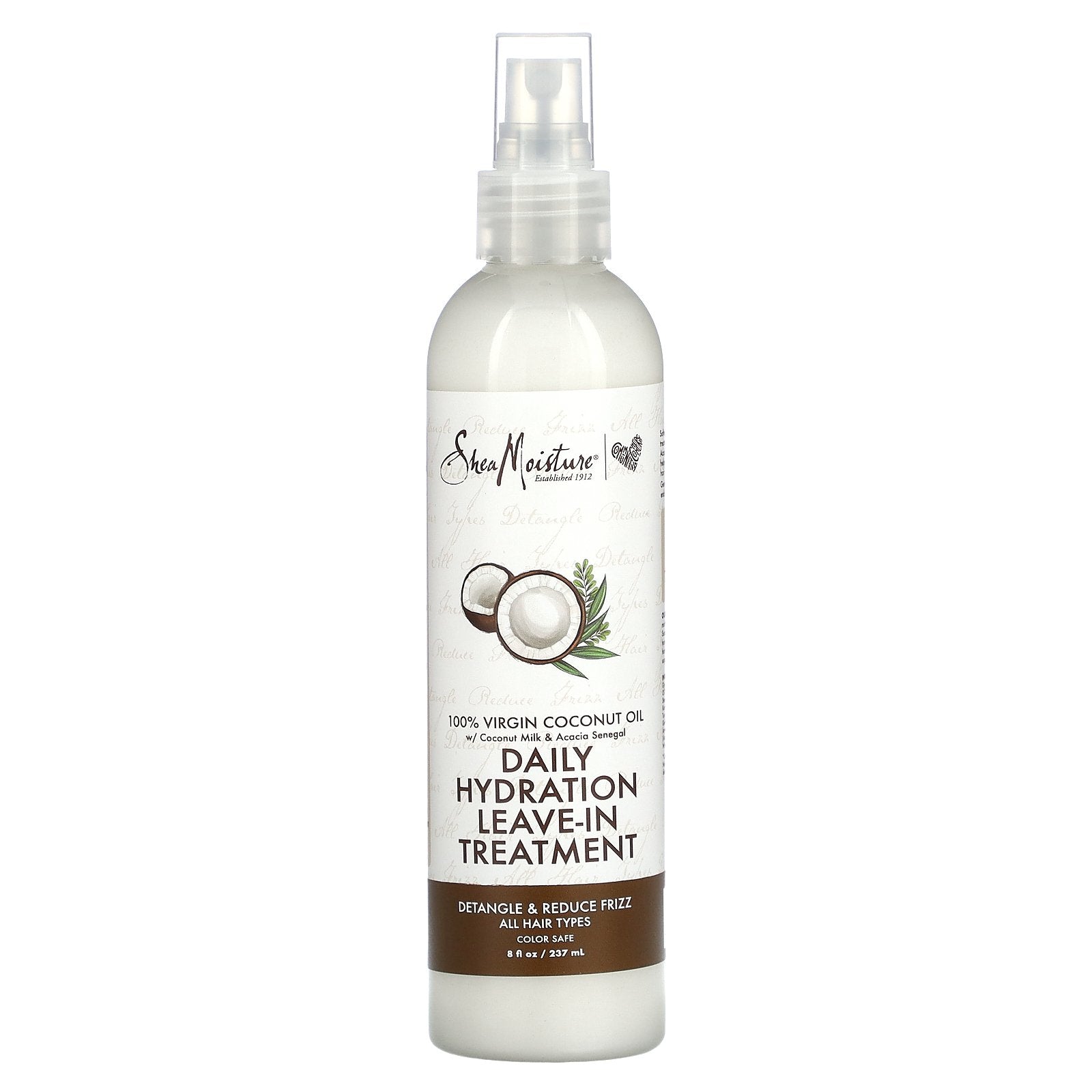 SheaMoisture, 100% Virgin Coconut Oil, Daily Hydration Leave-In Treatment, 8 fl oz (237 ml)