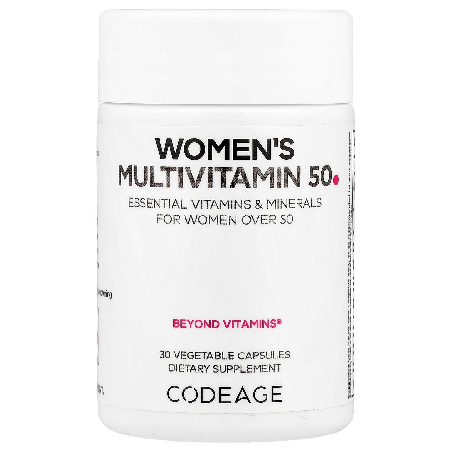 Codeage, Women's Multivitamin 50, 30 Vegetable Capsules