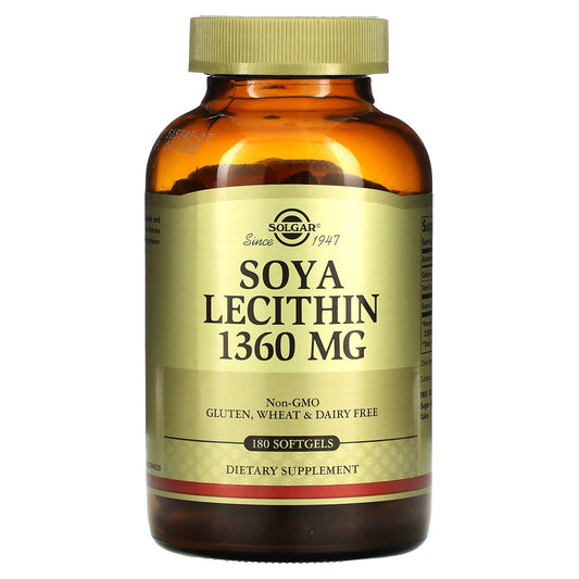 Solgar, Soya Lecithin, 1360 mg , 180 Softgels