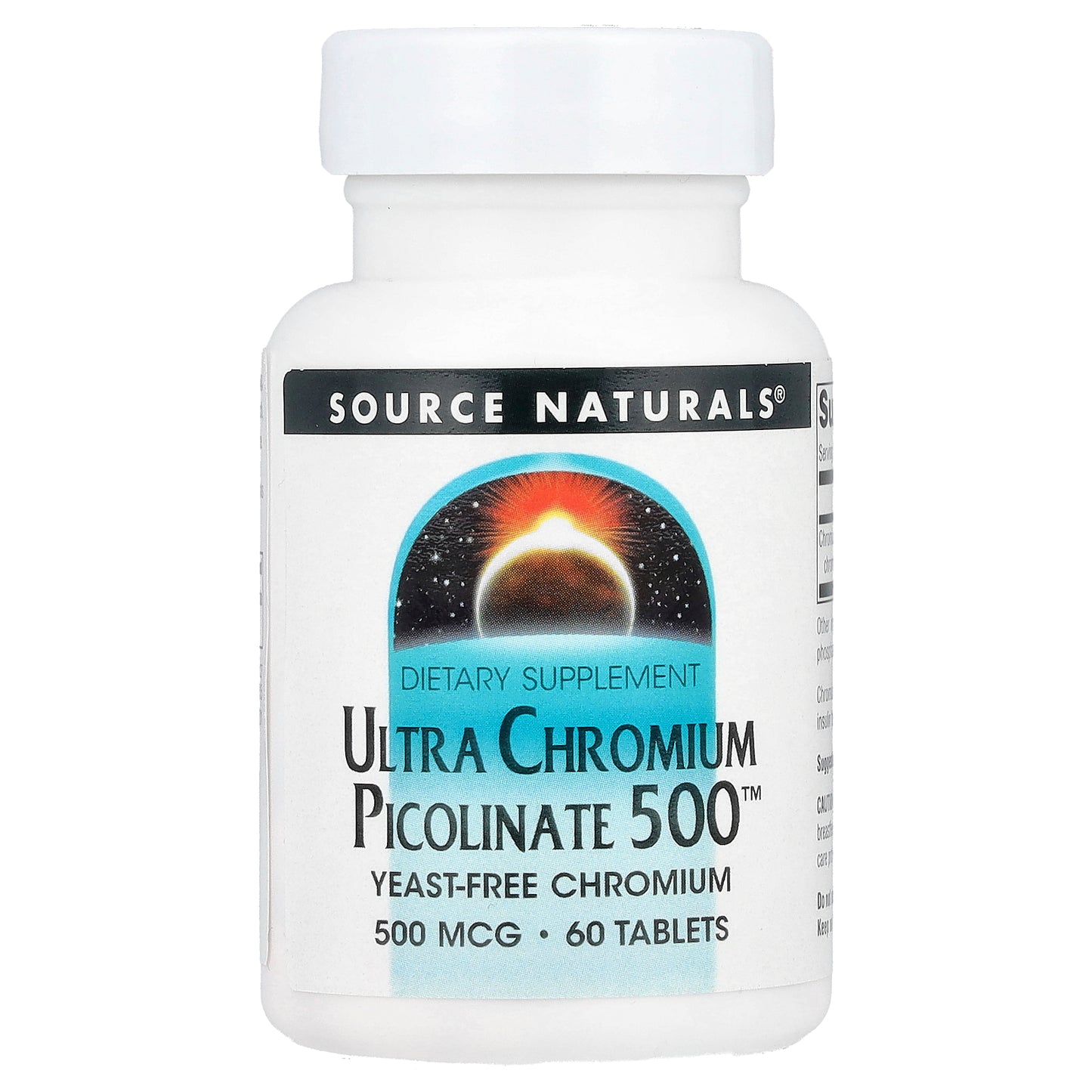 Source Naturals, Ultra Chromium Picolinate 500™, 500 mcg, 60 Tablets