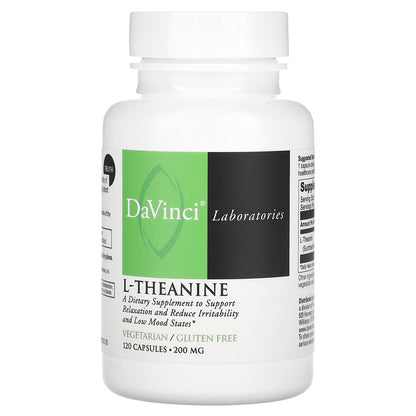 DaVinci Laboratories, L-Theanine, 200 mg, 120 Capsules