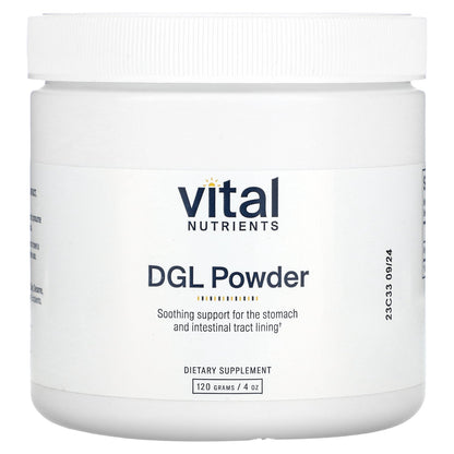 Vital Nutrients, DGL Powder, 4 oz (120 g)