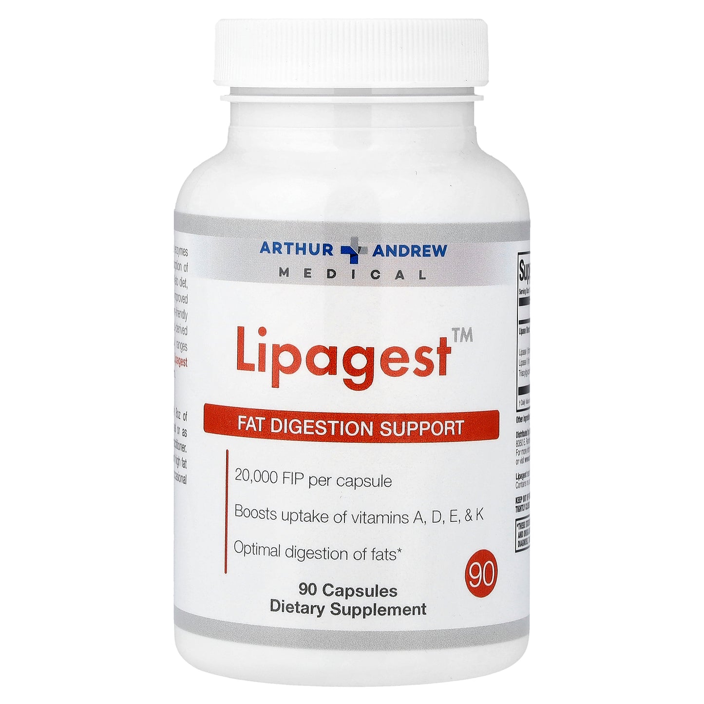 Arthur Andrew Medical, Lipagest™, 90 Capsules
