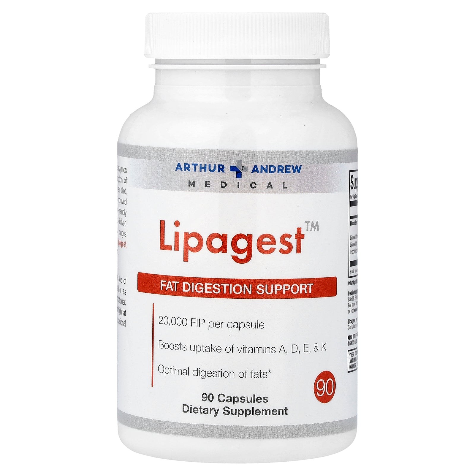 Arthur Andrew Medical, Lipagest™, 90 Capsules