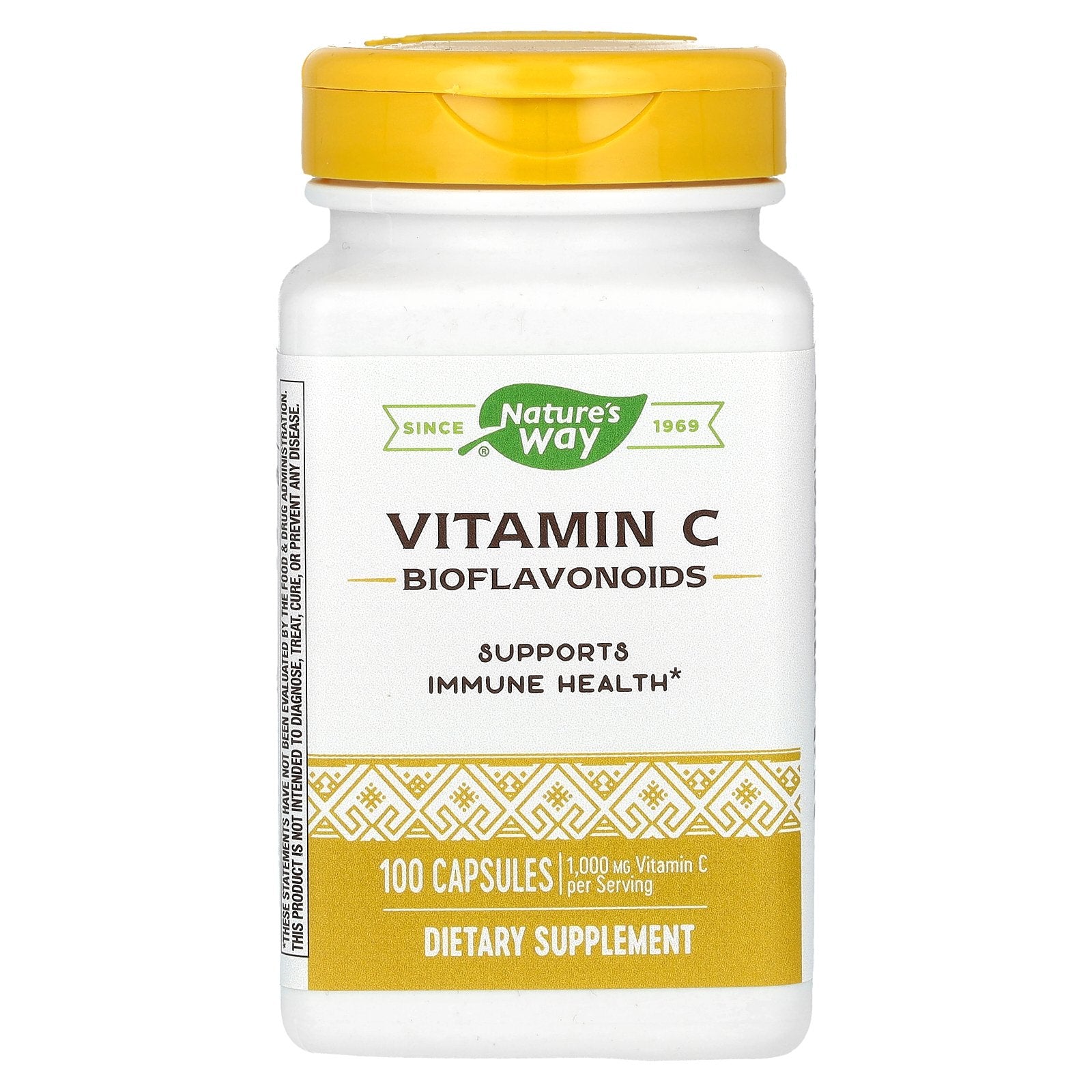 Nature's Way, Vitamin C , 1,000 mg, 100 Capsules (500 mg per Capsule)