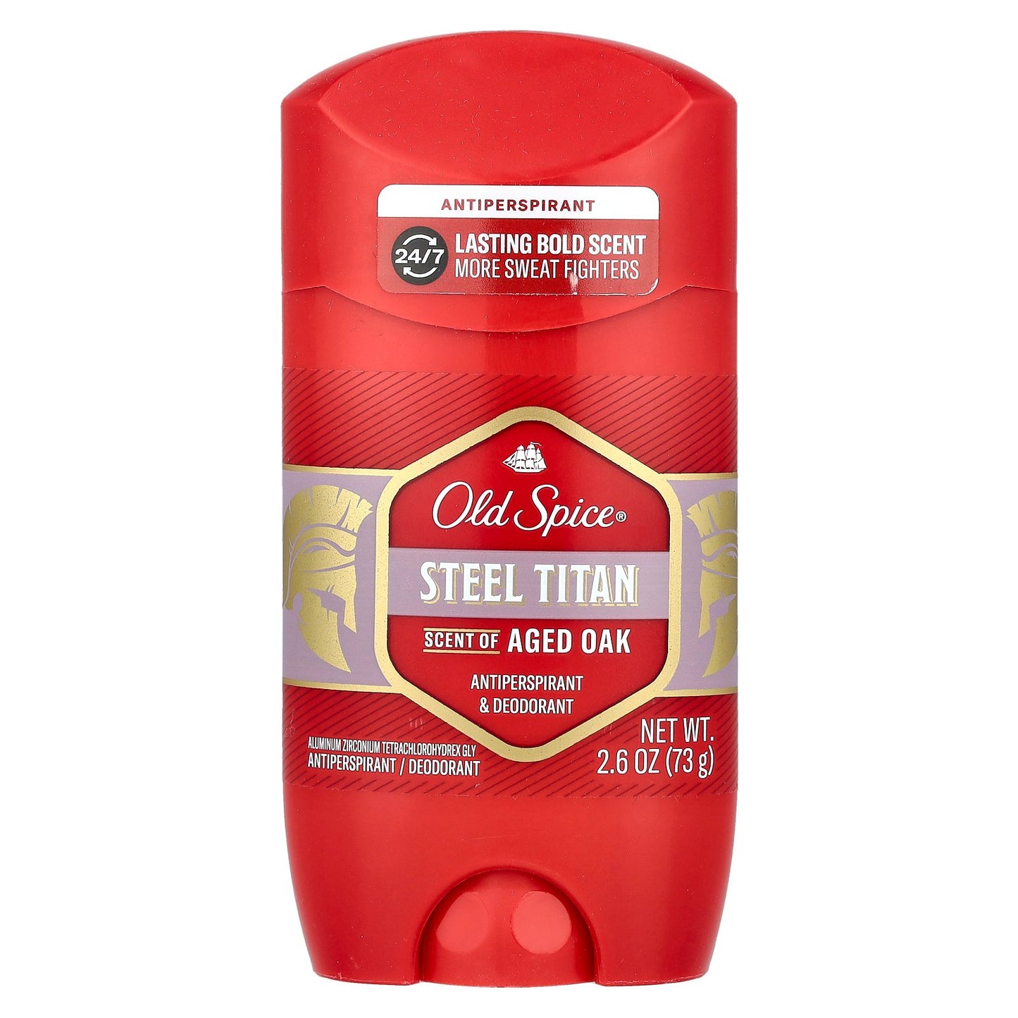Old Spice, Steel Titan Antiperspirant & Deodorant, Aged Oak, 2.6 oz (73 g)