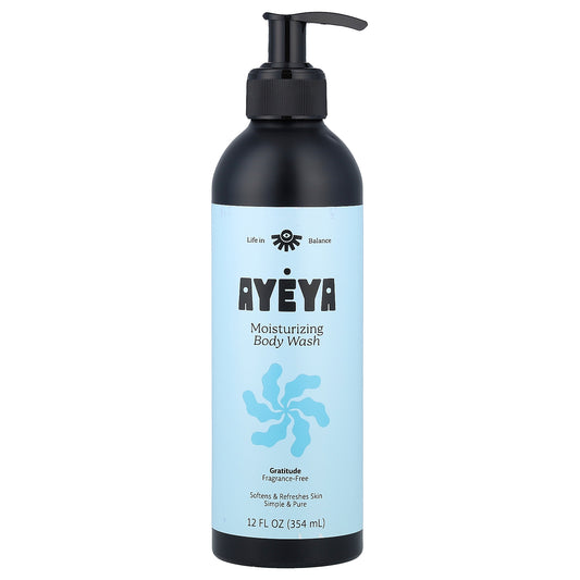 Ayeya, Moisturizing Body Wash, Fragrance-Free, 12 fl oz (354 ml)