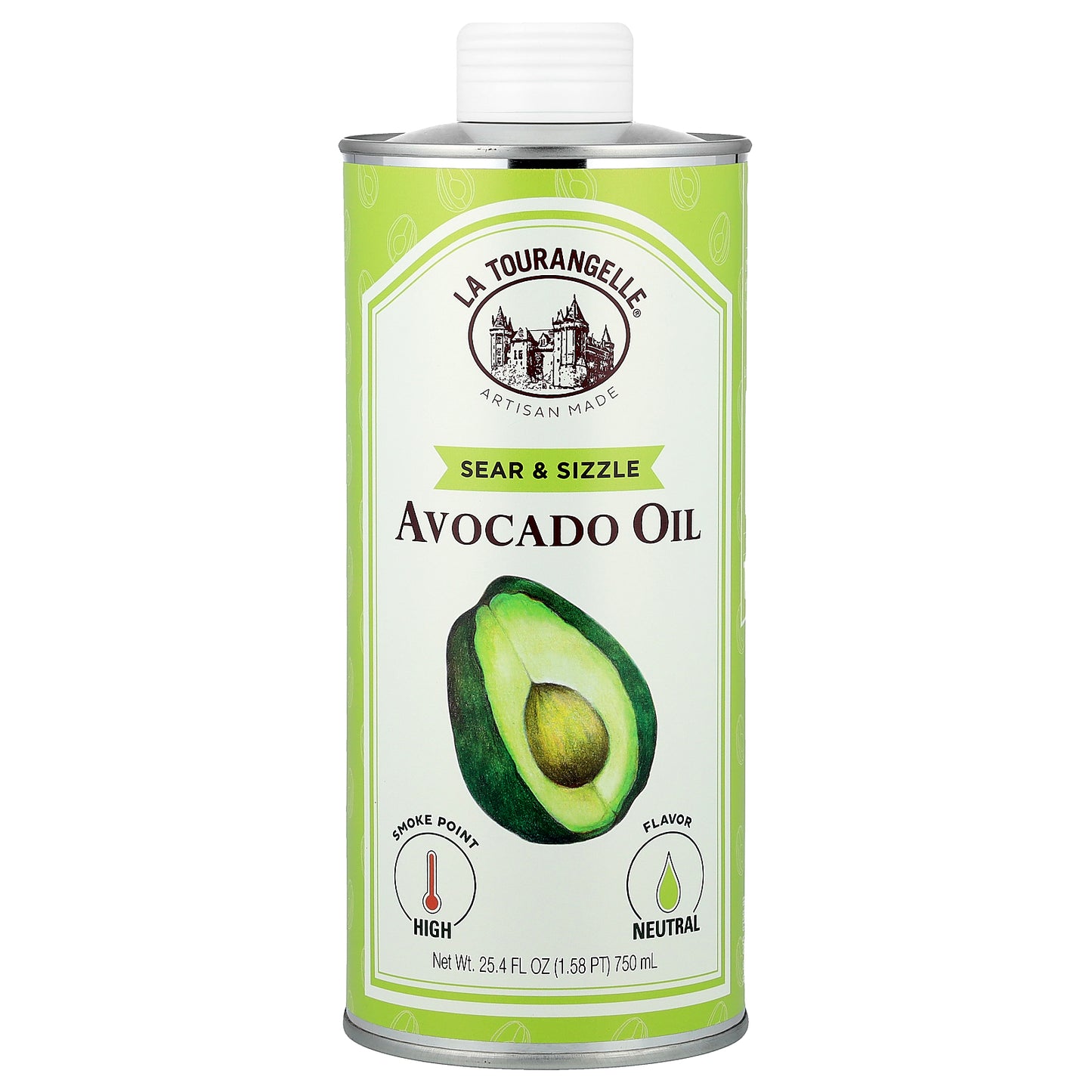 La Tourangelle, Sear & Sizzle Avocado Oil, 25.4 fl oz (750 ml)