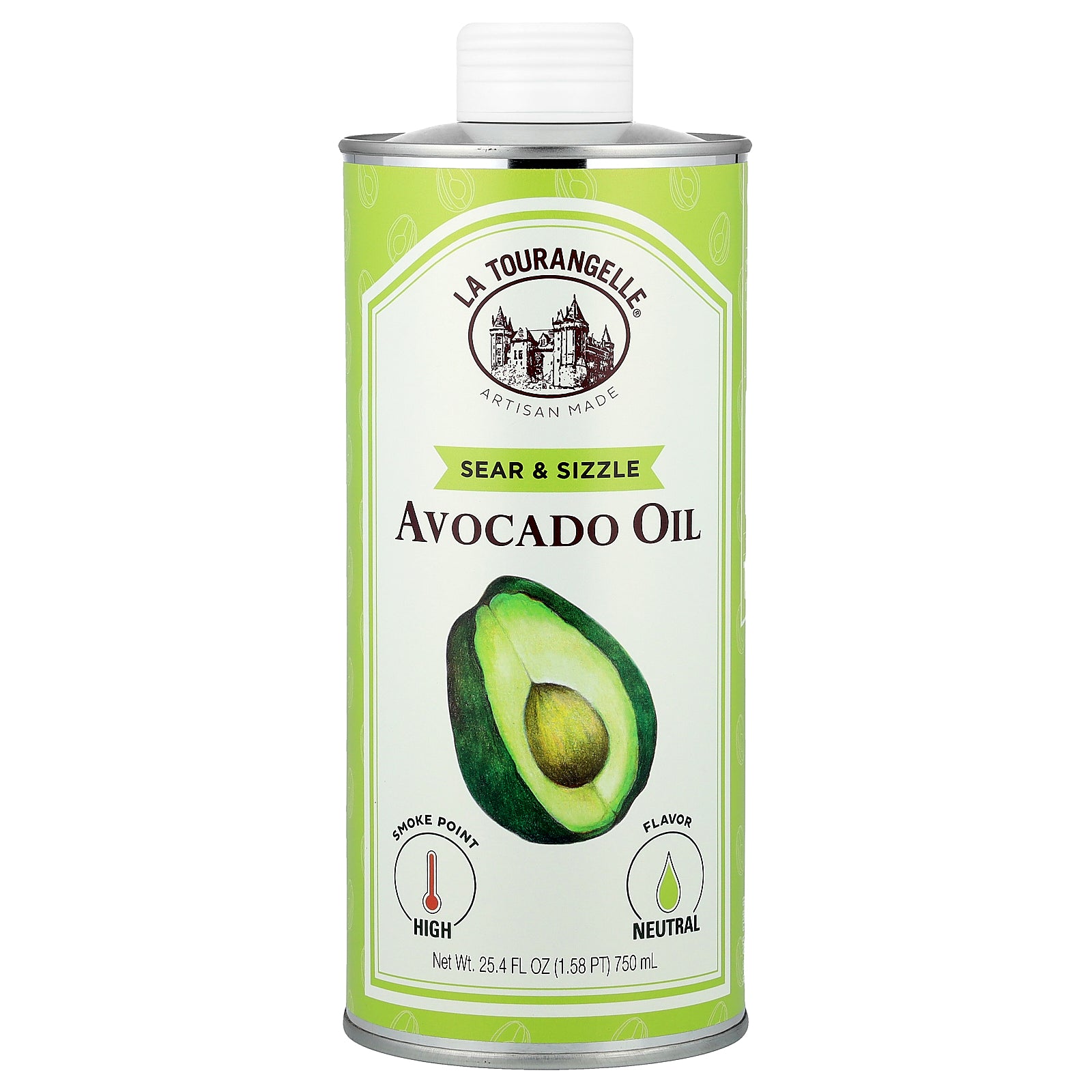 La Tourangelle, Sear & Sizzle Avocado Oil, 25.4 fl oz (750 ml)