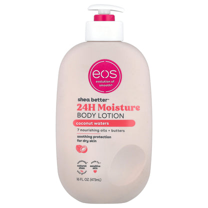 EOS, Shea Better™, 24H Moisture Body Lotion, Coconut Waters, 16 fl oz (473 ml)