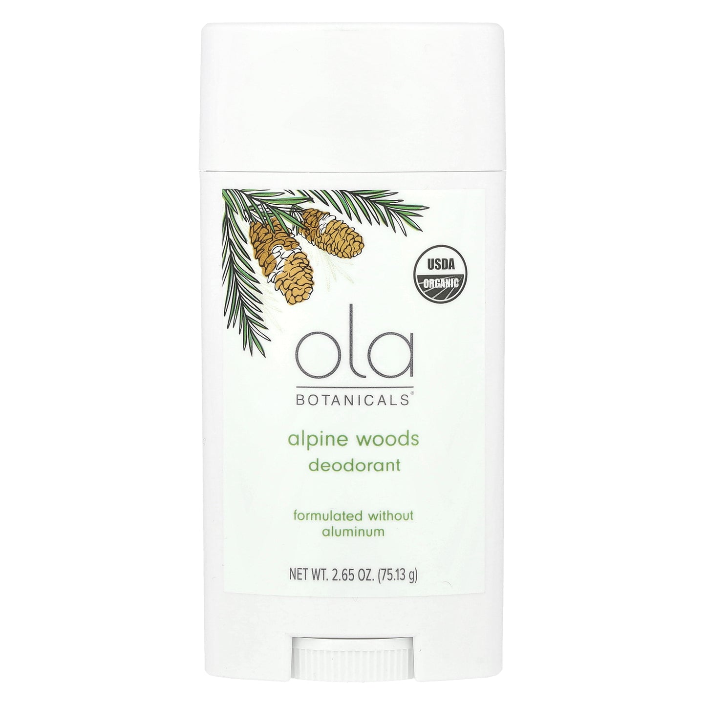 Dr. Mercola, Ola Botanicals® Deodorant, Alpine Woods, 2.65 oz (75.13 g)