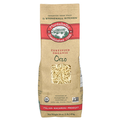 Montebello, Organic Orzo, 16 oz (454 g)