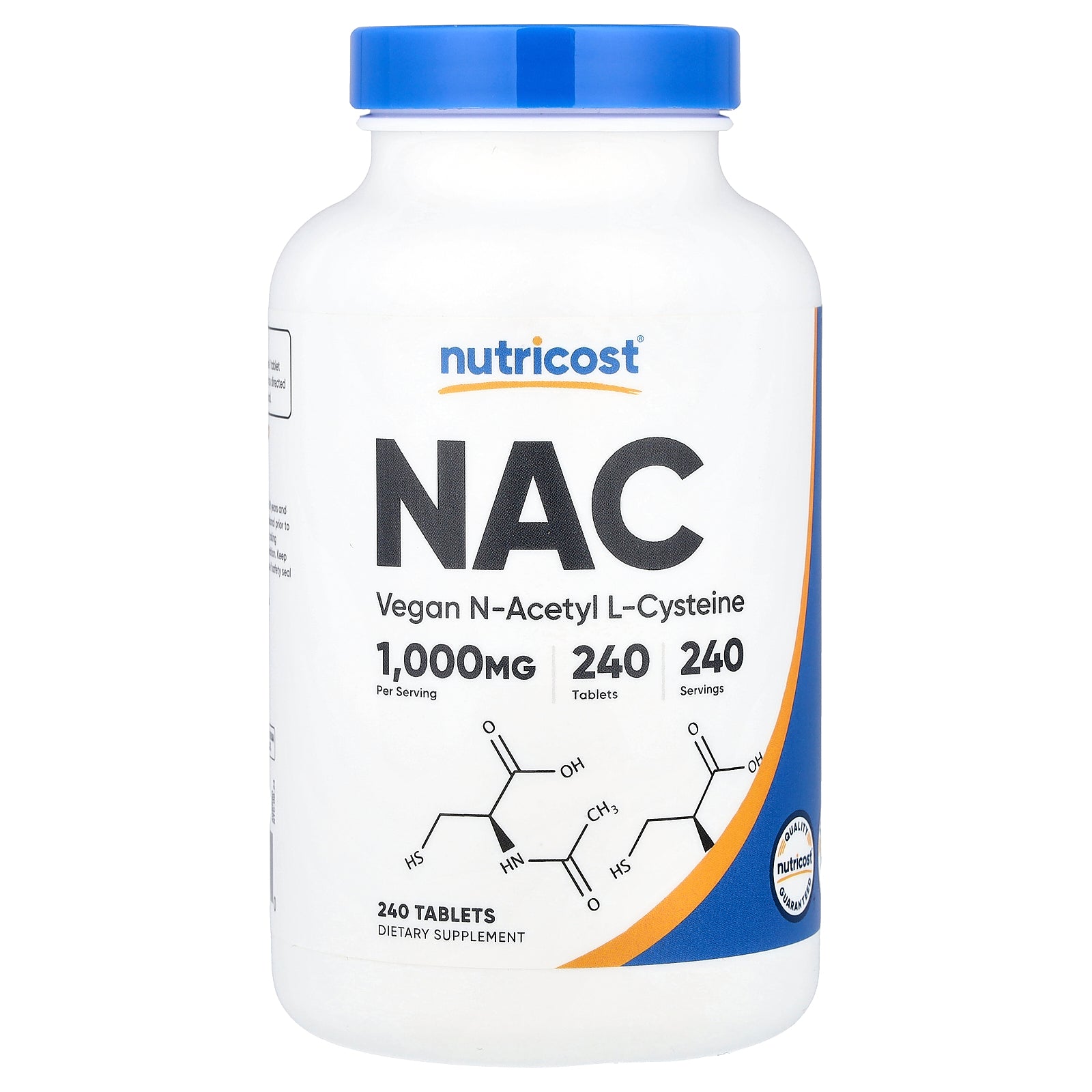 Nutricost, NAC, 1,000 mg, 240 Tablets