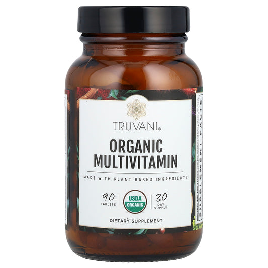 Truvani, Organic Multivitamin, 90 Tablets