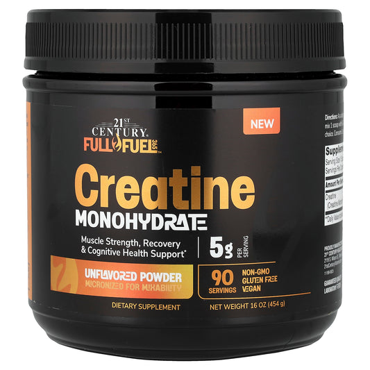 21st Century, Full Fuel 365™, Creatine Monohydrate, Unflavored, 16 oz (454 g)