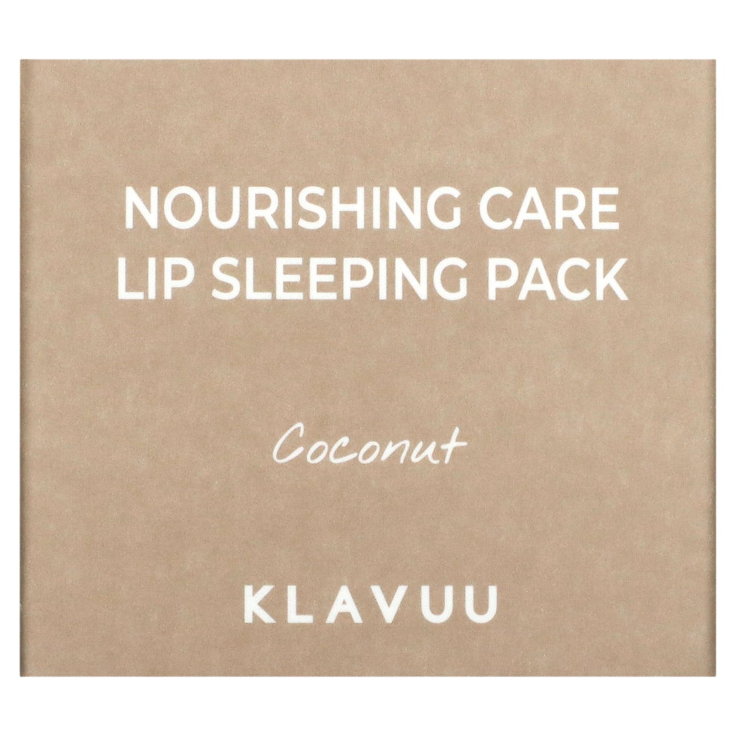 KLAVUU, Nourishing Care, Lip Sleeping Pack, Coconut, 0.70 oz (20 g)