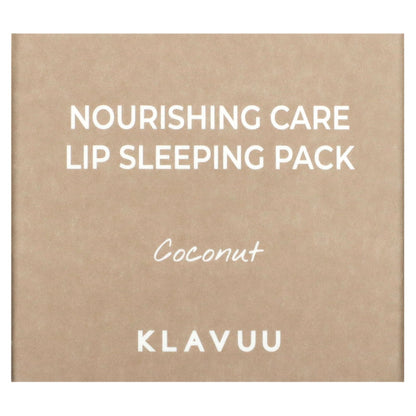 KLAVUU, Nourishing Care, Lip Sleeping Pack, Coconut, 0.70 oz (20 g)