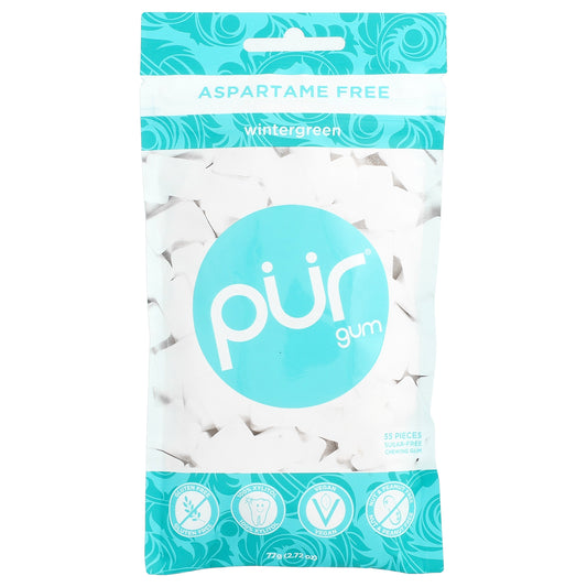 The PUR Company, Chewing Gum, Wintergreen, 55 Pieces, 2.72 oz (77 g)