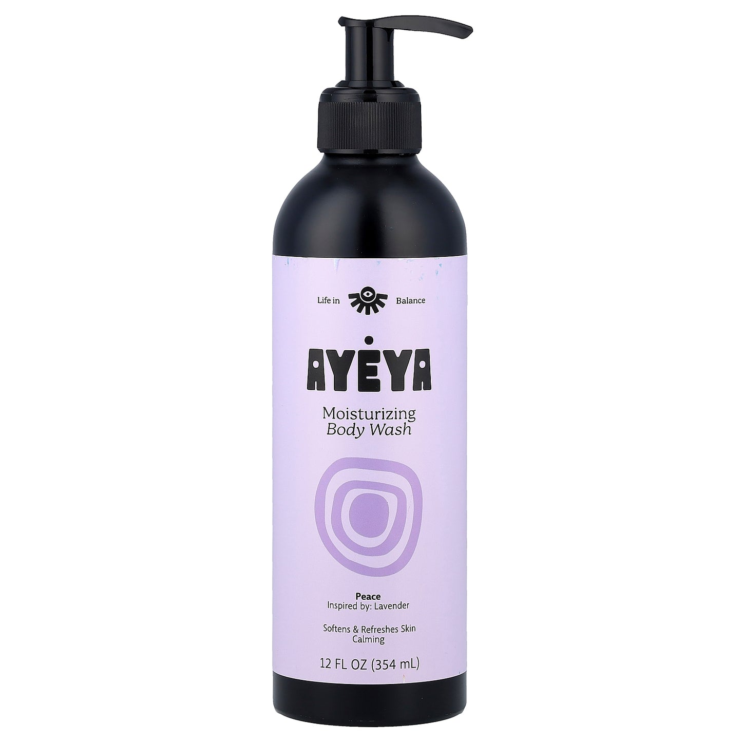 Ayeya, Moisturizing Body Wash, Lavender, 12 fl oz (354 ml)