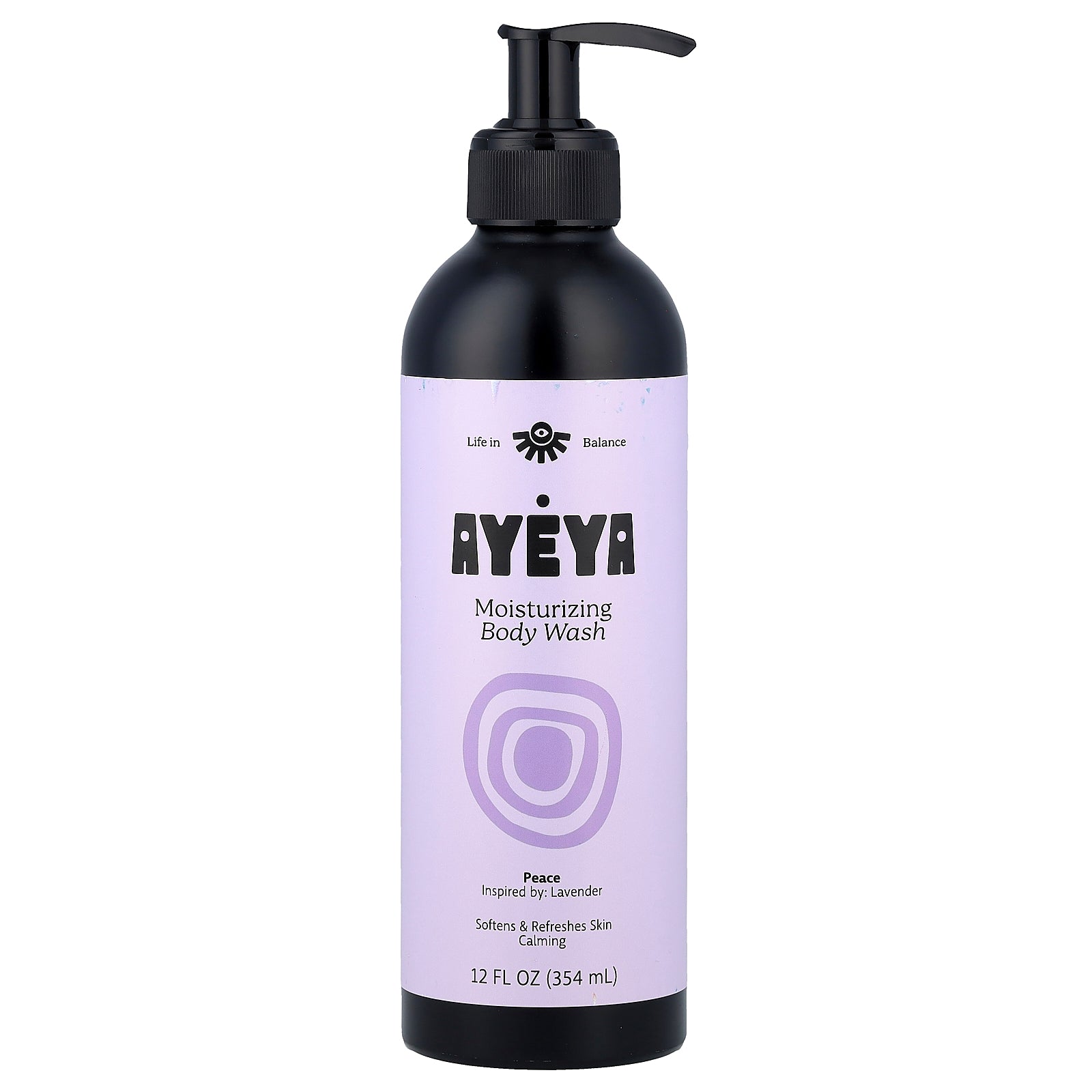 Ayeya, Moisturizing Body Wash, Lavender, 12 fl oz (354 ml)