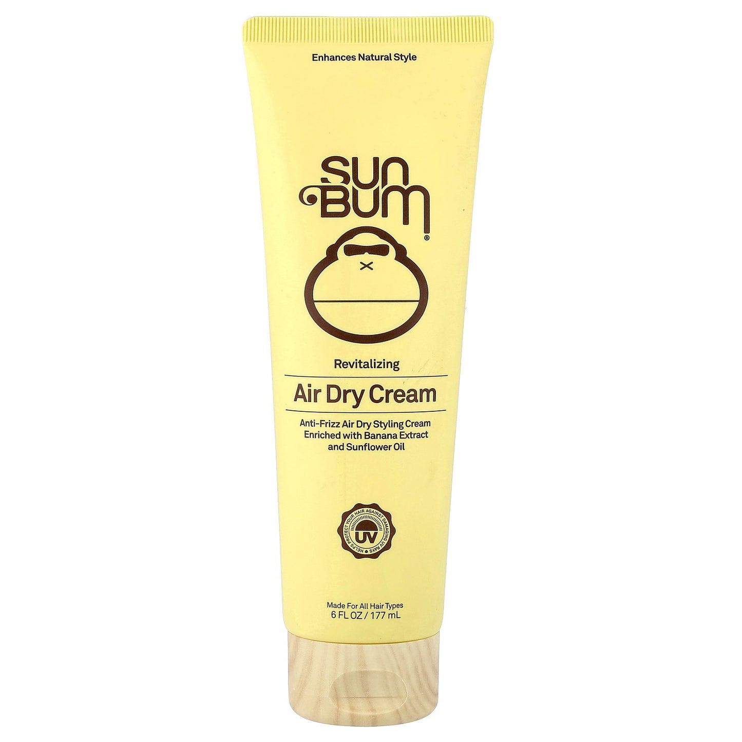 Sun Bum, Revitalizing, Air Dry Cream, For All Hair Types, 6 fl oz (177 ml)
