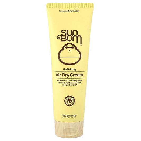 Sun Bum, Revitalizing, Air Dry Cream, For All Hair Types, 6 fl oz (177 ml)