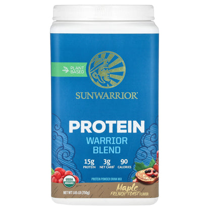 Sunwarrior, Warrior Blend, Protein, Maple French Toast, 1.65 lbs (750 g)