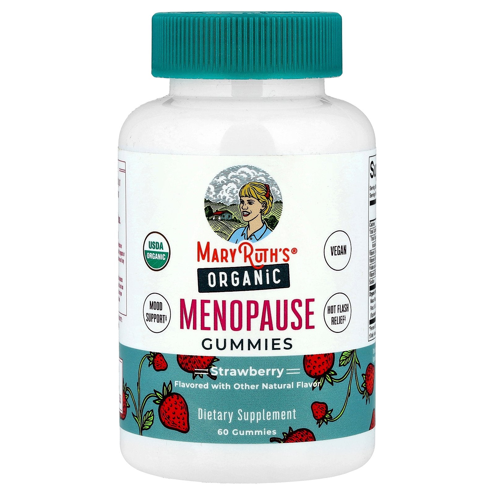 MaryRuth's, Organic Menopause Gummies, Strawberry, 60 Gummies