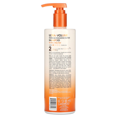 Giovanni, 2chic, Ultra-Volume Shampoo, For Fine, Limp Hair, Papaya + Tangerine Butter, 24 fl oz (710 ml)