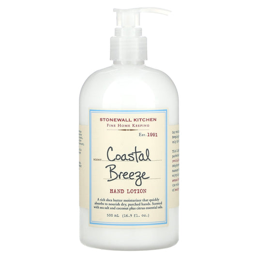 Stonewall Kitchen, Hand Lotion, Coastal Breeze, 16.9 fl oz (500 ml)