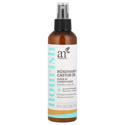 artnaturals, Leave in Conditioner, Rosemary + Castor Oil, 8 fl oz (236.5 ml)