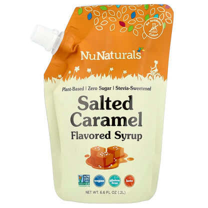 NuNaturals, Salted Caramel Flavored Syrup, 6.6 fl oz (0.2 L)