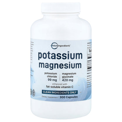 Micro Ingredients, Potassium Magnesium, 300 Capsules