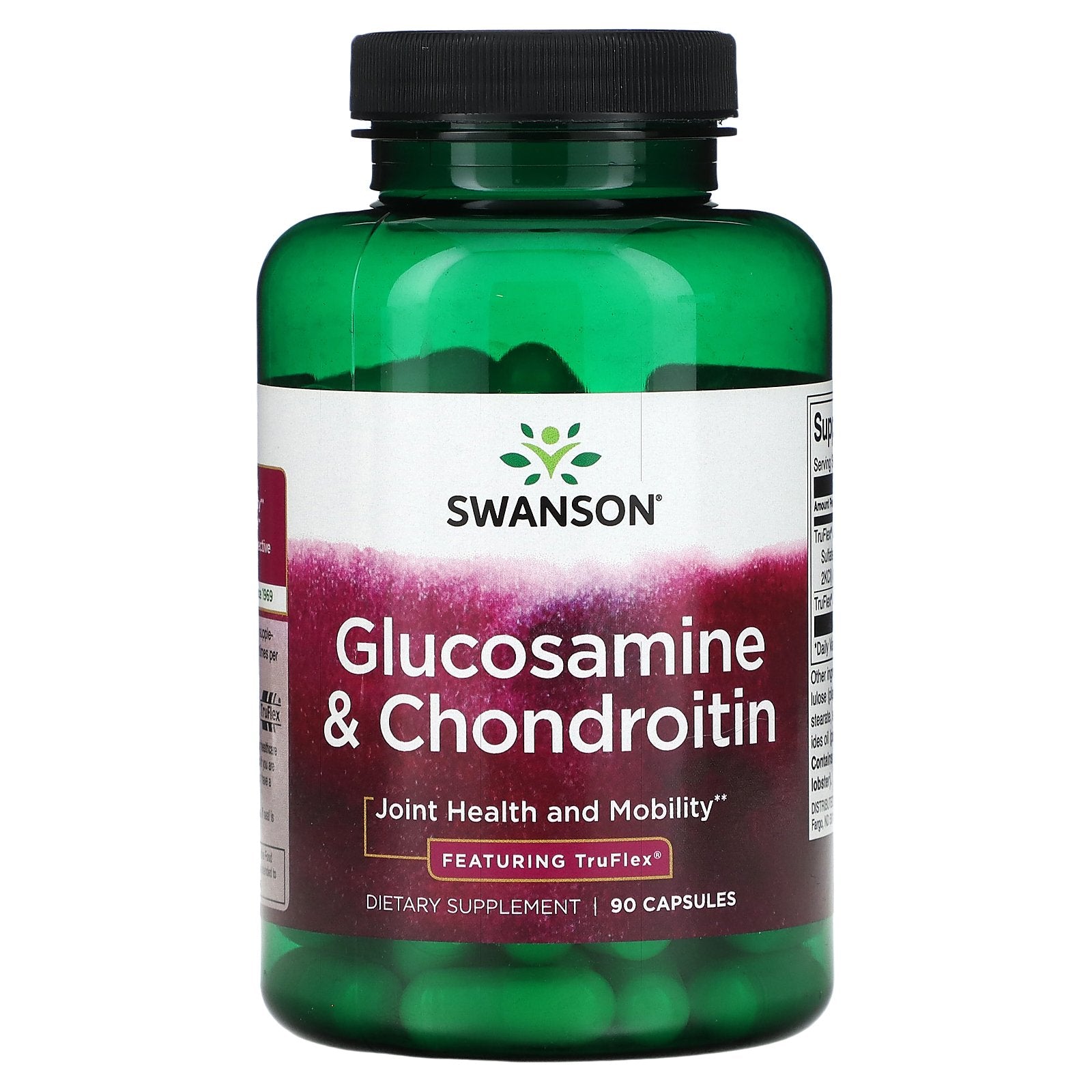 Swanson, Glucosamine & Chondroitin, Featuring TruFlex, 90 Capsules