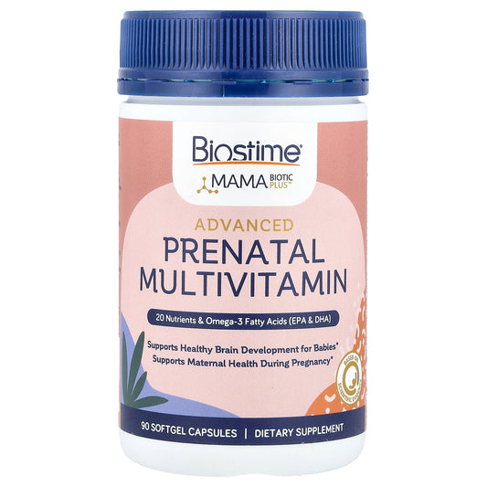 Biostime, MamaBiotic PLUS™, Advanced Prenatal Multivitamin, 90 Softgel Capsules