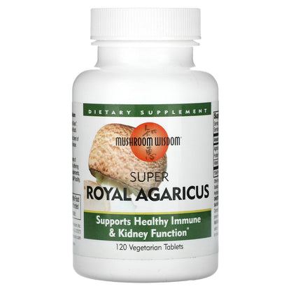 Mushroom Wisdom, Super Royal Agaricus, 120 Vegetarian Tablets