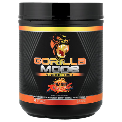 Gorilla Mind, Mode, Pre-Workout Formula, Orange Rush, 1.75 lb (796 g)