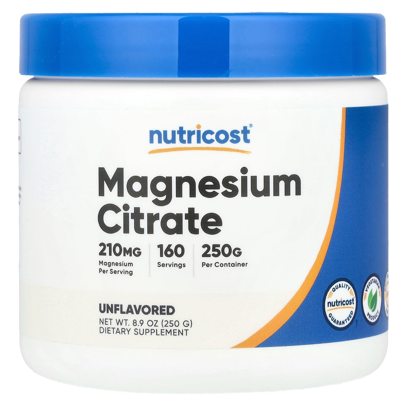 Nutricost, Magnesium Citrate, Unflavored, 8.9 oz (250 g)