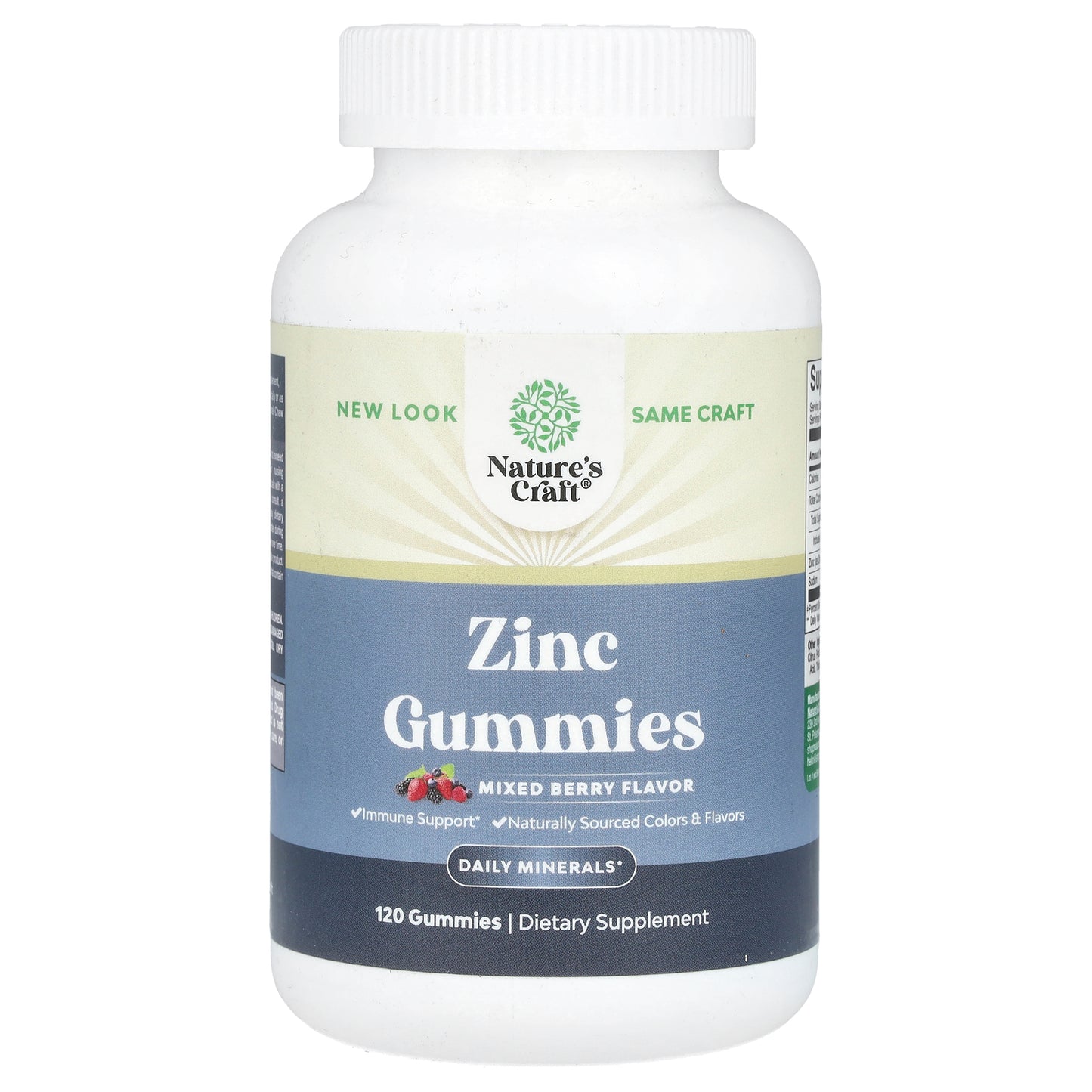 Nature's Craft, Zinc Gummies, Mixed Berry, 120 Gummies