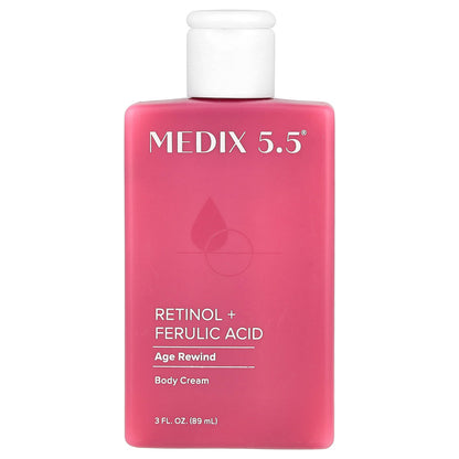 Medix 5.5, Body Cream, Age Rewind, Retinol + Ferulic Acid , 3 fl oz (89 ml)